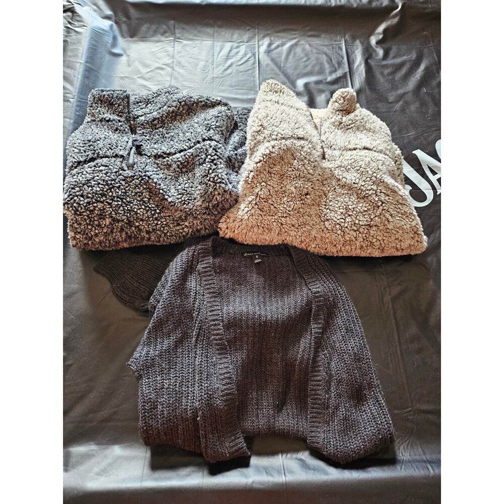3 Piece Womens Small Sweatshirt Bundle